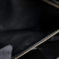 Pre Owned Bottega Veneta Cassette Shoulder Black Leather Size Mini