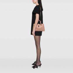 Pre Owned Bottega Veneta Pink Small Nappa Intrecciato Roma Satchel