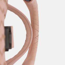 Pre Owned Bottega Veneta Pink Small Nappa Intrecciato Roma Satchel