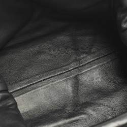 Pre Owned Bottega Veneta Classic The Pouch Black Intrecciato Leather Clutch