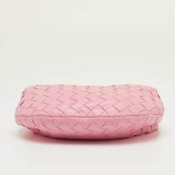 Pre Owned حقيبة بوتيغا فينيتا جودي من جلد إنتريشياتو وردي فاتح صغيرة مع عقدة