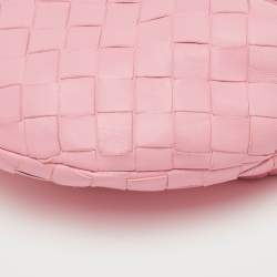 Pre Owned حقيبة بوتيغا فينيتا جودي من جلد إنتريشياتو وردي فاتح صغيرة مع عقدة