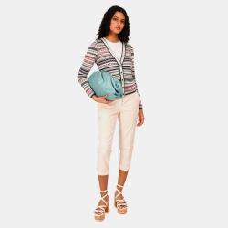 Pre Owned Bottega Veneta Teal Leather Large Classic Pouch