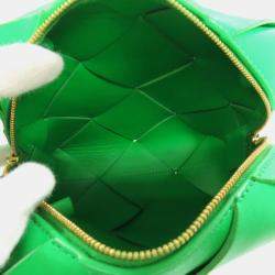 Pre Owned حقيبة كتف بوتيغا فينيتا كاسيت صغيرة للكاميرا من جلد العجل