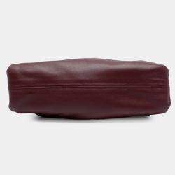 مملوكة مسبقًا حقيبة كروس بودي بوتيغا فينيتا ذا ميني باوتش جلد حمل أحمر