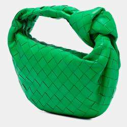 Pre Owned Bottega Veneta Green Mini Nappa Intrecciato Jodie