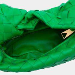 Pre Owned Bottega Veneta Green Mini Nappa Intrecciato Jodie