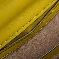 مملوكة مسبقًا حقيبة كتف بوتيغا فينيتا سيتي نوت بيكولور جلد بني أصفر