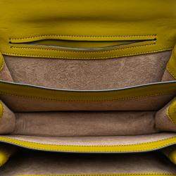 مملوكة مسبقًا حقيبة كتف بوتيغا فينيتا سيتي نوت بيكولور جلد بني أصفر