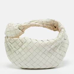 مملوكة مسبقًا حقيبة هوبو بوتيغا فينيتا ميني جودي جلد إنتريتشياتو زهري داكن