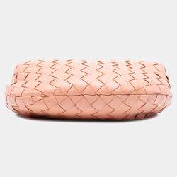 Pre Owned Bottega Veneta Pink Mini Nappa Intrecciato Jodie