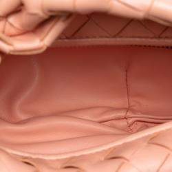 Pre Owned Bottega Veneta Pink Mini Nappa Intrecciato Jodie