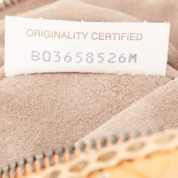 مملوكة مسبقًا Bottega Veneta Nodini Orange/Brown Intrecciato Leather and Snakeskin Crossbody Bag