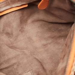 مملوكة مسبقًا Bottega Veneta Nodini Orange/Brown Intrecciato Leather and Snakeskin Crossbody Bag