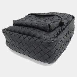 مملوكة مسبقًا حقيبة ظهر بوتيغا فينيتا جلدية سوداء