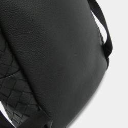 مملوكة مسبقًا حقيبة ظهر بوتيغا فينيتا جلدية سوداء