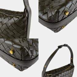 مملوكة مسبقًا Bottega Veneta Intrecciato Leather Handbag Khaki