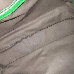 مملوكة مسبقًا Bottega Veneta Green Leather mesh tote bag