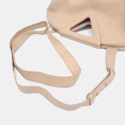 Pre Owned حقيبة بوتيغا فينيتا جلد بيج بوينت