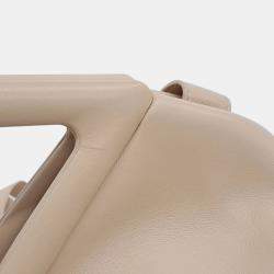 Pre Owned حقيبة بوتيغا فينيتا جلد بيج بوينت