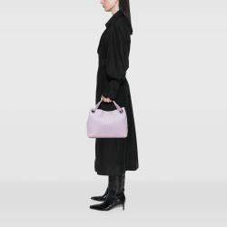 Pre Owned Bottega Veneta Purple Medium Nappa Intrecciato Bella Tote