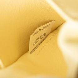 مملوكة مسبقًا حقيبة ساتشل بوتيغا فينيتا باوليتو نابا إنتريشياتو أصفر صغير