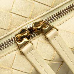 مملوكة مسبقًا حقيبة ساتشل بوتيغا فينيتا باوليتو نابا إنتريشياتو أصفر صغير