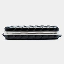 مملوكة مسبقًا Bottega Veneta Black Spazzolato Intrecciato Box Messenger Bag