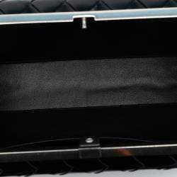 مملوكة مسبقًا Bottega Veneta Black Spazzolato Intrecciato Box Messenger Bag