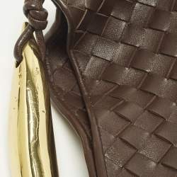 مملوكة مسبقًا حقيبة بوتيغا فينيتا وذروة جلد انتريشياتو أبيض سردين