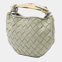 مملوكة مسبقًا Bottega Veneta Brown Baby Lambskin Intrecciato Sardine