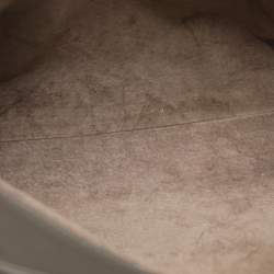 مملوكة مسبقًا حقيبة يد بوتيغا فينيتا روما متوسطة جلد إنتريشياتو بيج