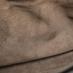 مملوكة مسبقًا حقيبة يد بوتيغا فينيتا روما متوسطة جلد إنتريشياتو بيج