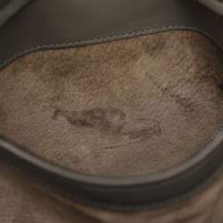 مملوكة مسبقًا حقيبة يد بوتيغا فينيتا روما متوسطة جلد إنتريشياتو بيج