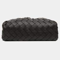 Pre Owned حقيبة بوتيغا فينيتا ذا ميني كروس بودي جلد نابا إنترشياتو أسود