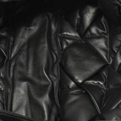 مملوكة مسبقًا Bottega Veneta Padded Lock Black Leather Shoulder Bag