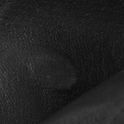 Pre Owned Bottega Veneta Black Intrecciato Leather French Wallet