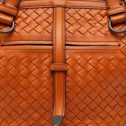 مملوكة مسبقًا حقيبة بوتيغا فينيتا تامبورا جلد انتريتشياتو برتقالي