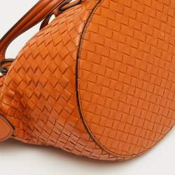 مملوكة مسبقًا حقيبة بوتيغا فينيتا تامبورا جلد انتريتشياتو برتقالي