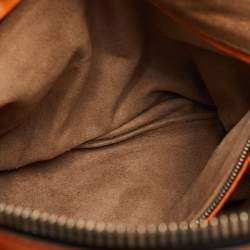 مملوكة مسبقًا حقيبة بوتيغا فينيتا تامبورا جلد انتريتشياتو برتقالي