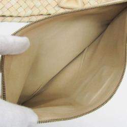 مملوكة مسبقًا Bottega Veneta Intrecciato Cabas PM Leather Tote Bag Cream