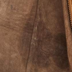 Pre Owned Bottega Veneta Brick Brown Intrecciato Leather Tote