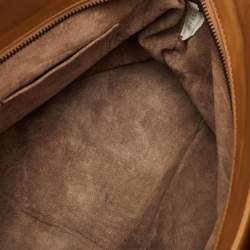 Pre Owned Bottega Veneta Brick Brown Intrecciato Leather Tote