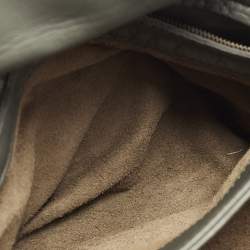 Pre Owned Bottega Veneta Olimpia Small Grey Intrecciato Leather Shoulder Bag