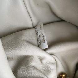 Pre Owned Bottega Veneta Beige Calf Chain Pouch