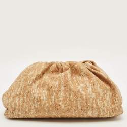 مملوكة مسبقًا حقيبة كلتش بوتيغا فينيتا ذا باوتش بني فليني كبيرة