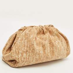 مملوكة مسبقًا حقيبة كلتش بوتيغا فينيتا ذا باوتش بني فليني كبيرة