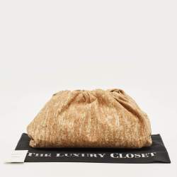 مملوكة مسبقًا حقيبة كلتش بوتيغا فينيتا ذا باوتش بني فليني كبيرة