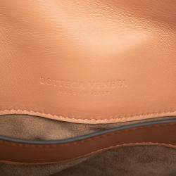 مملوكة مسبقًا Bottega Veneta Red Medium Tricolor Nappa Piazza Top Handle Satchel