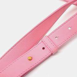 Pre Owned Bottega Veneta Pink Leather Cassette Belt Bag